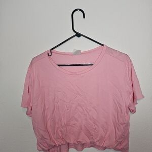 Pink crop top